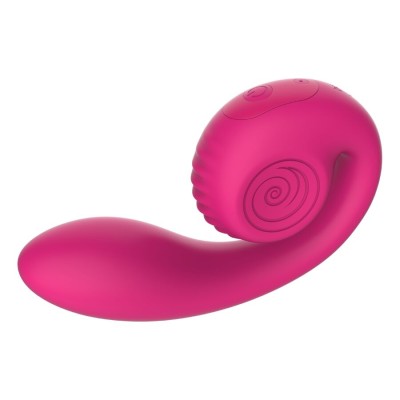 SNAIL VIBE - GIZI LITE VIBRADOR ROSA DUPLO PARA PONTO G E CLITÓRIS - D-245138 - Dona Pimenta