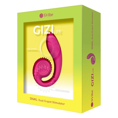 SNAIL VIBE - GIZI LITE VIBRADOR ROSA DUPLO PARA PONTO G E CLITÓRIS - D-245138 - Dona Pimenta