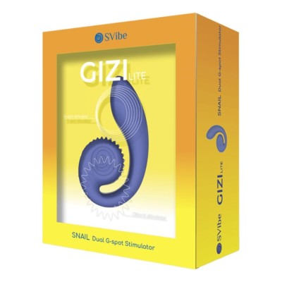 SNAIL VIBE - GIZI LITE VIBRADOR DUPLO ROXO PARA PONTO G E CLITOR - D-245139 - Dona Pimenta