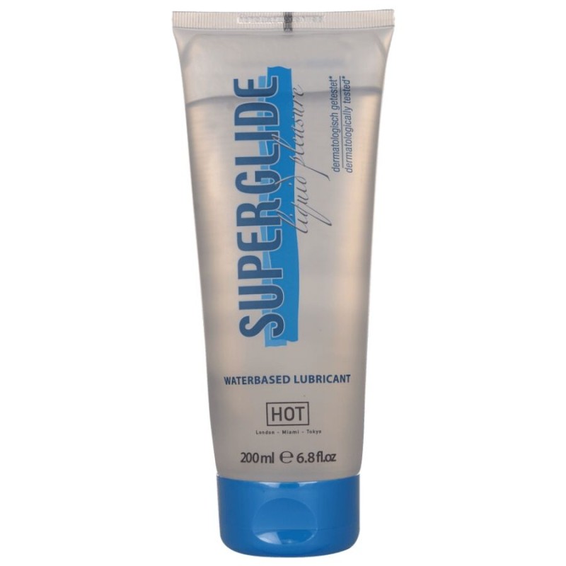 HOT - SUPERGLIDE LUBRIFICANTE À BASE DE ÁGUA 200 ML - D-245257 - Dona Pimenta