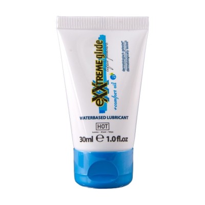 HOT - EXXTREME GLIDE LUBRIFICANTE À BASE DE ÁGUA + ÓLEO CONFORTANTE A+ 30 ML - D-245261 - Dona Pimenta