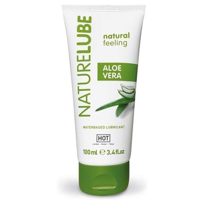 HOT - NATURE LUBE À BASE DE ÁGUA COM ALOE VERA 100 ML - D-245276 - Dona Pimenta