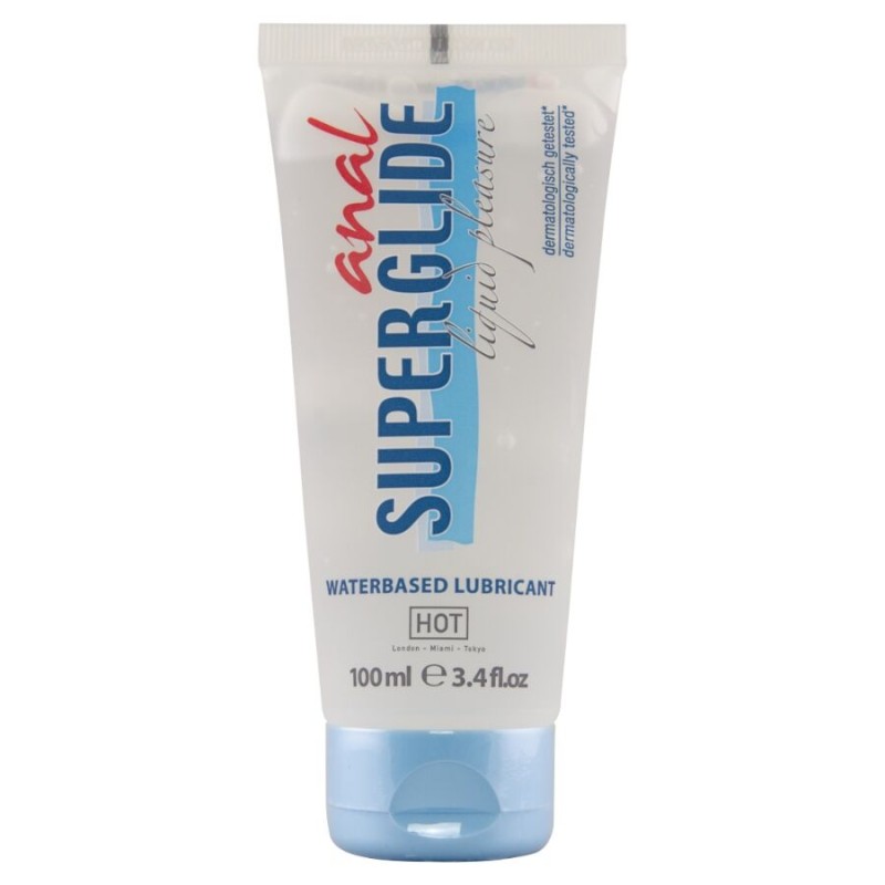 HOT - ANAL SUPERGLIDE LUBRIFICANTE LÍQUIDO PARA PRAZER ANAL 100 ML - D-245268 - Dona Pimenta