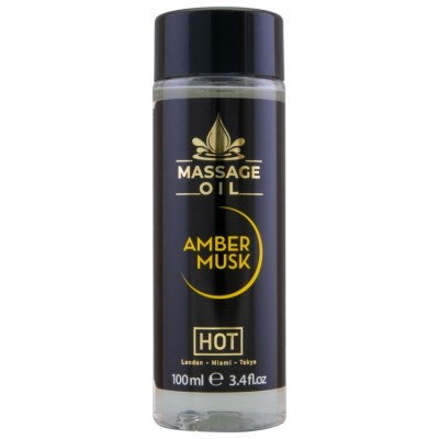 HOT - LEO DE MASSAGEM  ÂMBAR E ALMÍSCAR 100 ML - D-245299 - Dona Pimenta