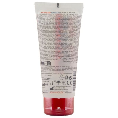 HOT - ANAL SUPERGLIDE LUBRIFICANTE AQUECEDOR LÍQUIDO À BASE DE ÁGUA 100 ML - D-245269 - Dona Pimenta