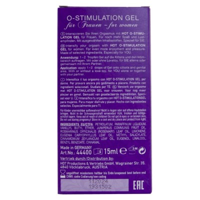 HOT - GEL ESTIMULANTE O PARA MULHERES 15 ML - D-245312 - Dona Pimenta