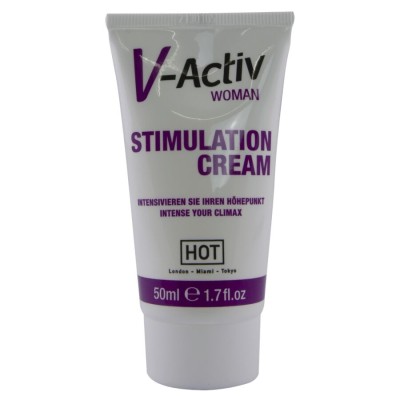 HOT - CREME ESTIMULANTE V-ACTIV PARA MULHERES 50 ML - D-245314 - Dona Pimenta