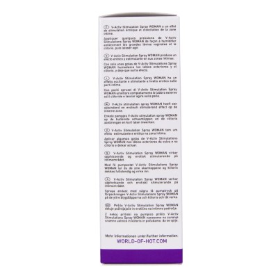 HOT - SPRAY ESTIMULANTE V-ACTIV PARA MULHERES 50 ML - D-245318 - Dona Pimenta