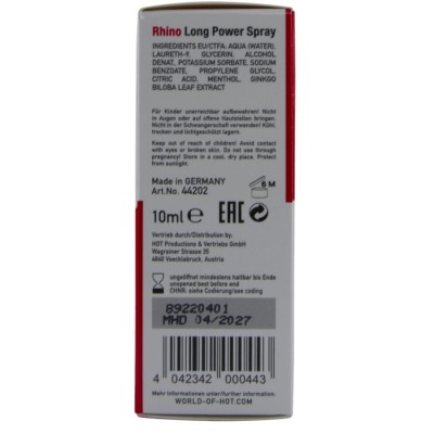 HOT - RHINO LONG POWER SPRAY 10 ML - D-245307 - Dona Pimenta