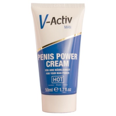 HOT - CREME PARA POTÊNCIA PENIANA V-ACTIV PARA HOMENS 50 ML - D-245313 - Dona Pimenta