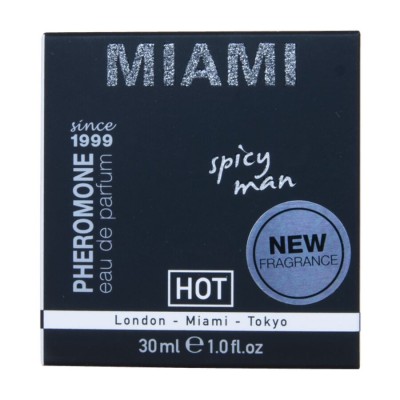 HOT - PERFUME DE FEROMÔNIOS MIAMI SPICY MAN 30 ML - D-245330 - Dona Pimenta