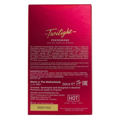 HOT - TWILIGHT PHEROMONE PARFUM FEMININO 50 ML - D-245322 - Dona Pimenta