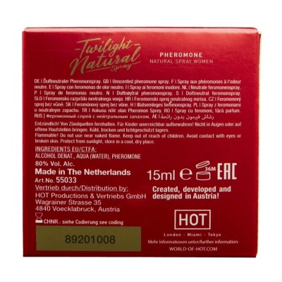 HOT - FEROMÔNIO CREPÚSCULO NATURAL PARA MULHERES 15 ML - D-245328 - Dona Pimenta