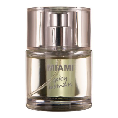 HOT - PERFUME DE FEROMÔNIOS MIAMI SPICY WOMAN 30 ML - D-245334 - Dona Pimenta