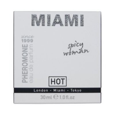 HOT - PERFUME DE FEROMÔNIOS MIAMI SPICY WOMAN 30 ML - D-245334 - Dona Pimenta