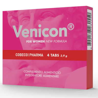 COBECO - VENICON SUPLEMENTO PARA LIBIDO FEMININO 4 CÁPSULAS - D-244866 - Dona Pimenta