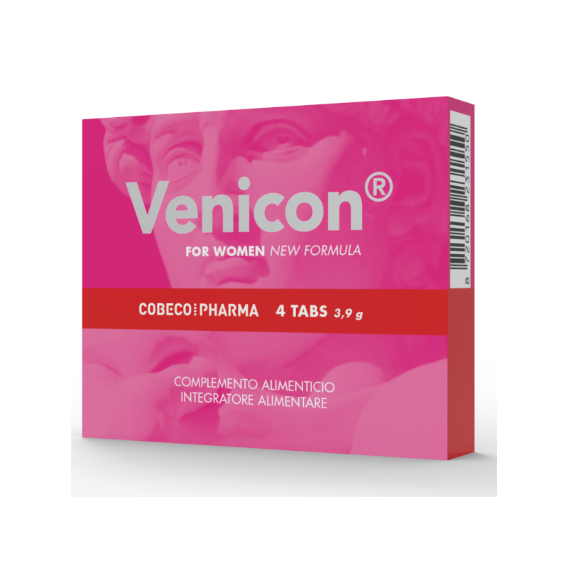 COBECO - VENICON SUPLEMENTO PARA LIBIDO FEMININO 4 CÁPSULAS - D-244866 - Dona Pimenta