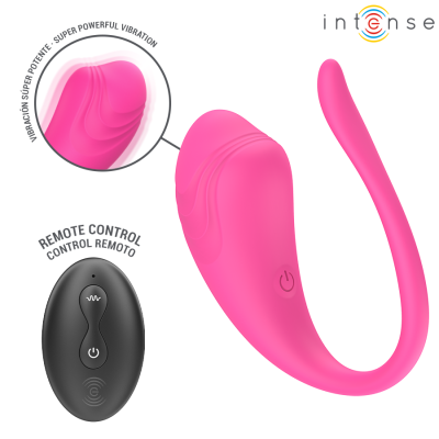 INTENSE - OVO VIBRATÓRIO ROSA OLIVIA COM CONTROLE REMOTO - D-245385 - Dona Pimenta