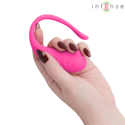 INTENSE - OVO VIBRATÓRIO ROSA OLIVIA COM CONTROLE REMOTO - D-245385 - Dona Pimenta