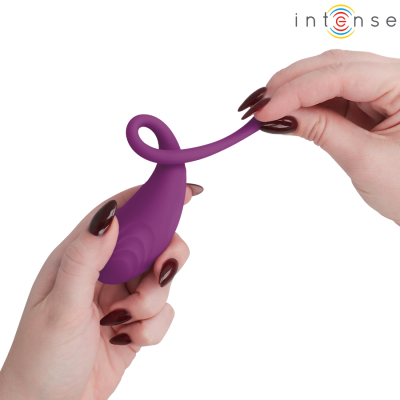 INTENSE - OVO VIBRATÓRIO ROXO OLIVIA COM CONTROLE REMOTO - D-245386 - Dona Pimenta