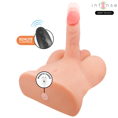 INTENSE DEEP TOUCH - TORSO DAMIEN COM ÂNUS E DILDO REALISTA COM FUNÇÃO DE PRESSÃO E VIBRAÇÃO, CONTROLE REMOTO, 3,5 KG - D-245114