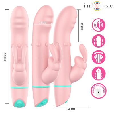 INTENSE - ALVIN RABBIT STIMULATOR & ROLLING VIBRATOR + OSCILANTE - D-245065 - Dona Pimenta