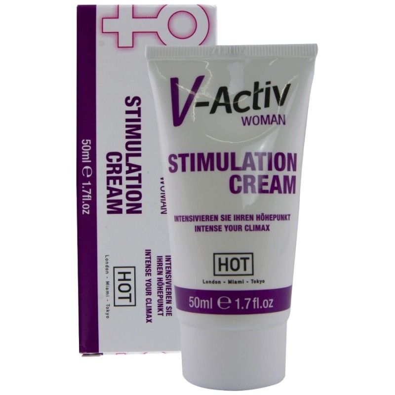 HOT - CREME ESTIMULANTE V-ACTIV PARA MULHERES 50 ML - D-245314 - Dona Pimenta