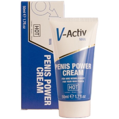 HOT - CREME PARA POTÊNCIA PENIANA V-ACTIV PARA HOMENS 50 ML - D-245313 - Dona Pimenta