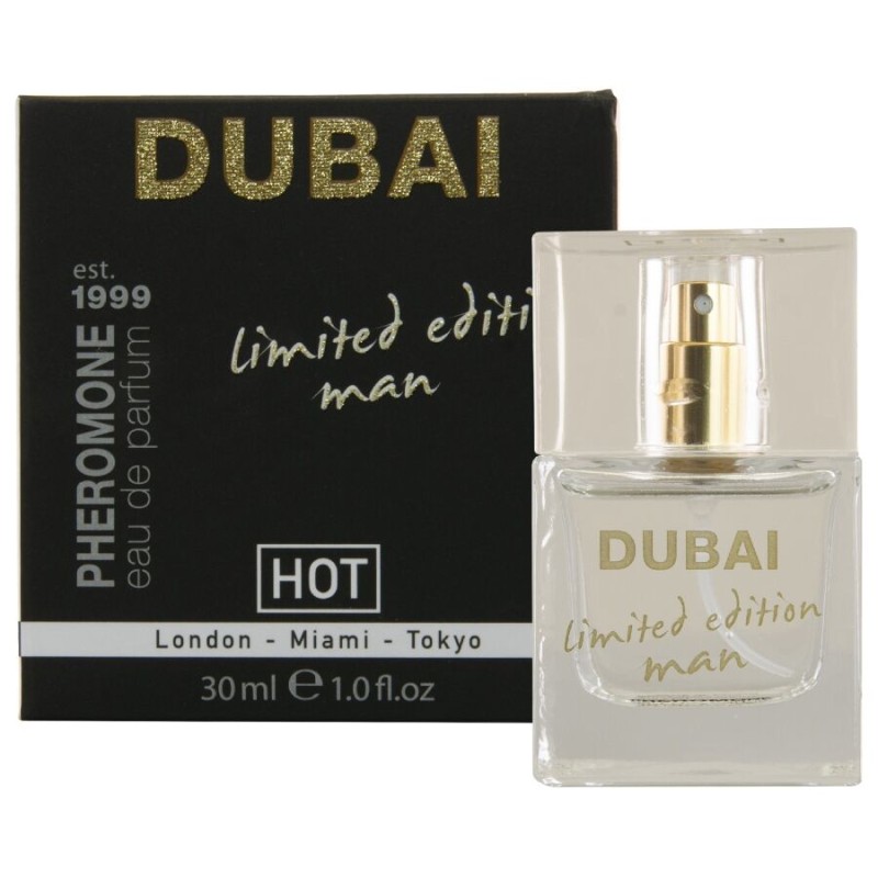 HOT - PERFUME DE FEROMÔNIOS DUBAI EDIÇÃO LIMITADA MASCULINO 30 ML - D-245332 - Dona Pimenta