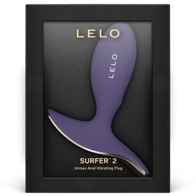LELO - SURFER 2 PLUG VIBRATÓRIO ANAL UNISSEX ROXO CIBERNÉTICO - D-245468 - Dona Pimenta