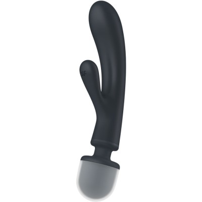 SATISFYER - TRIPLE LOVER RABBIT VIBRADOR MASSAGER ROSA - D-237604 - Dona Pimenta