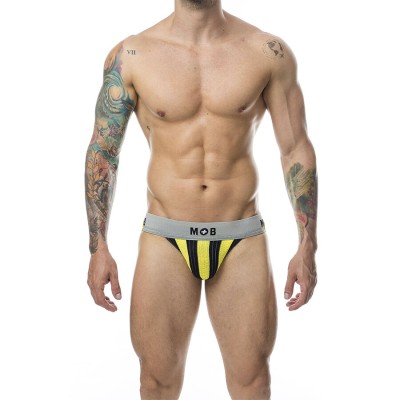 MOB - CALÇA CLASSIC JOCK STRIPE AMARELA TAMANHO G - D-243574 - Dona Pimenta