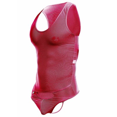 MOB - BODYSHEER VERMELHO TRANSPARENTE TAMANHO L/XL - D-243562 - Dona Pimenta