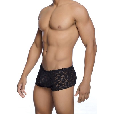 MOB - BOXER DE RENDA PRETA TAMANHO L/XL - D-243518 - Dona Pimenta