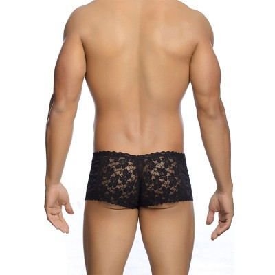 MOB - BOXER DE RENDA PRETA TAMANHO L/XL - D-243518 - Dona Pimenta