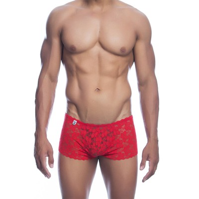 MOB - BOXER DE RENDA VERMELHA TAMANHO L/XL - D-243522 - Dona Pimenta