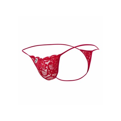 MOB - TANGA DE RENDA VERMELHA TAMANHO L/XL - D-243530 - Dona Pimenta