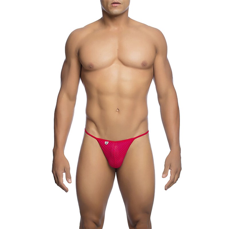 MOB - MICROFIBRA VERMELHA V-STRING TAMANHO L/XL - D-243550 - Dona Pimenta