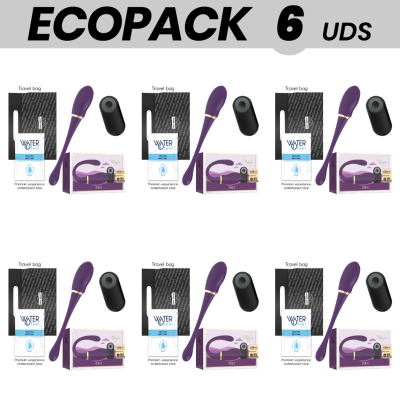 ECOPACK 6 UNIDADES - TREASUREMERLIN DOUBLE COUPLE VIBRATOR CONTROL REMOTO - D-233619 - Dona Pimenta