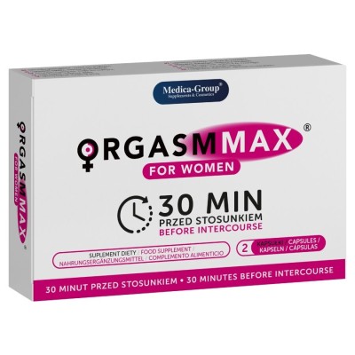 MEDICA GROUP - ORGASM MAX PARA MULHERES 2 CÁPSULAS - D-244366 - Dona Pimenta