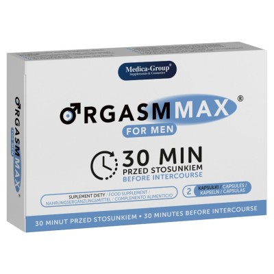 MEDICA GROUP - ORGASM MAX PARA HOMENS 2 CÁPSULAS - D-244365 - Dona Pimenta