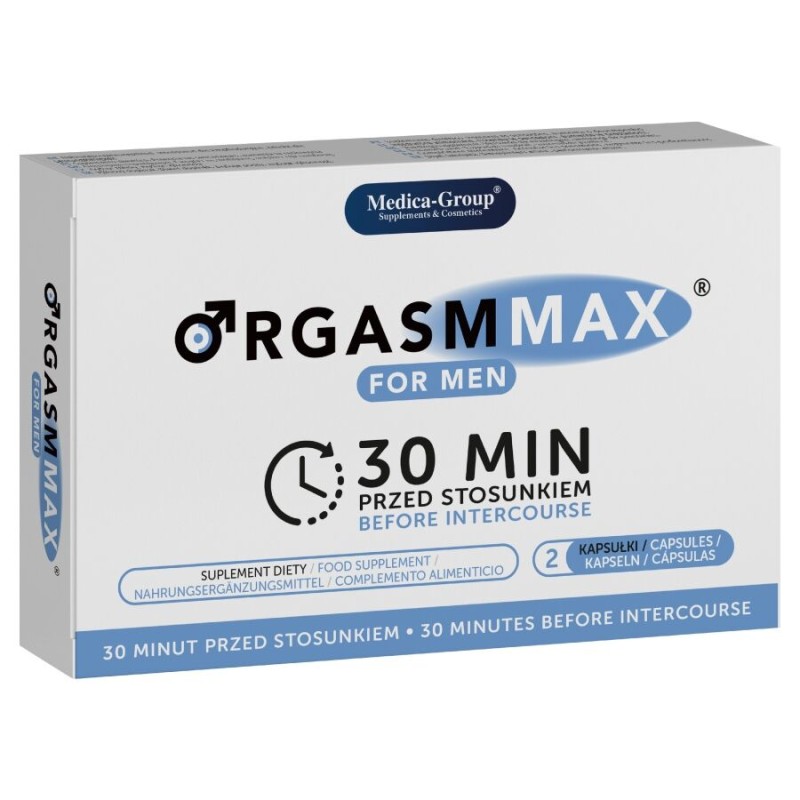 MEDICA GROUP - ORGASM MAX PARA HOMENS 2 CÁPSULAS - D-244365 - Dona Pimenta