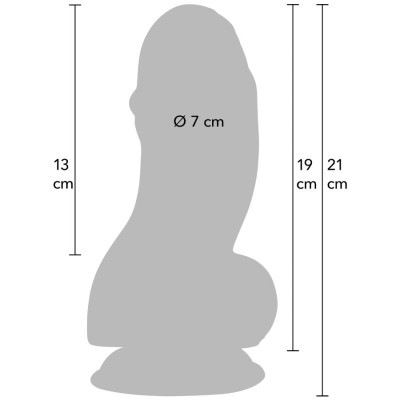 HIDDEN DESIRE - INFERNO DILDO FAT BOYS 19 CM - D-245556 - Dona Pimenta