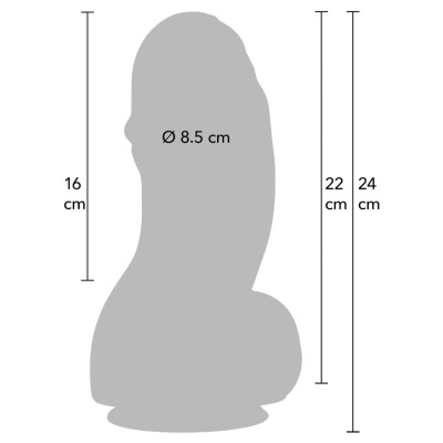 HIDDEN DESIRE - INFERNO DILDO FAT BOYS 22 CM - D-245557 - Dona Pimenta