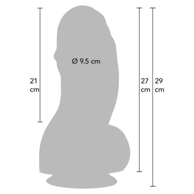 HIDDEN DESIRE - INFERNO DILDO FAT BOYS 27 CM - D-245558 - Dona Pimenta