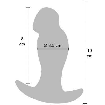 HIDDEN DESIRE - INFERNO PLUG ANAL REALISTA 10 CM - D-245547 - Dona Pimenta