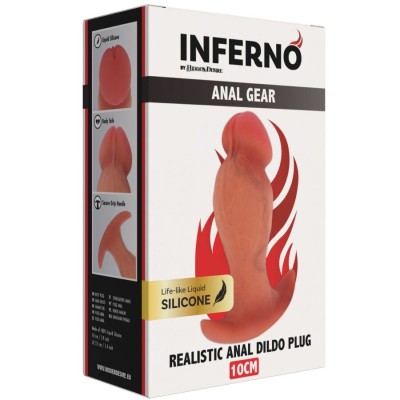 HIDDEN DESIRE - INFERNO PLUG ANAL REALISTA 10 CM - D-245547 - Dona Pimenta