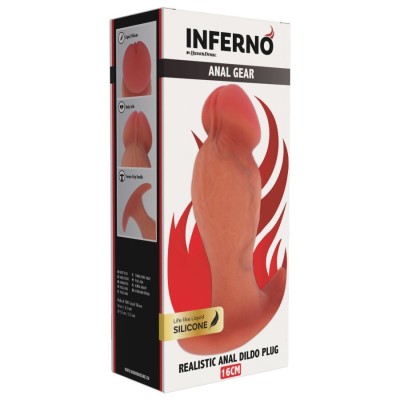 HIDDEN DESIRE - INFERNO PLUG ANAL REALISTA 16 CM - D-245549 - Dona Pimenta