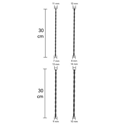 HIDDEN DESIRE - EXTREME ADVANCED CONJUNTO DE DILATADORES URETRAIS 4 UNIDADES - D-245589 - Dona Pimenta
