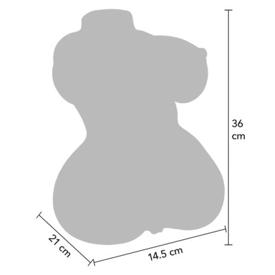 DESEJO OCULTO - MASTURBADOR VAGINAL E ANAL SUCULENTO TAMANHO DUPLO 5 KG - D-245539 - Dona Pimenta